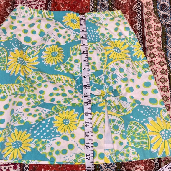 Lilly Pulitzer Daisy And Tropical Fish Skirt FLAW - Picture 11 of 12